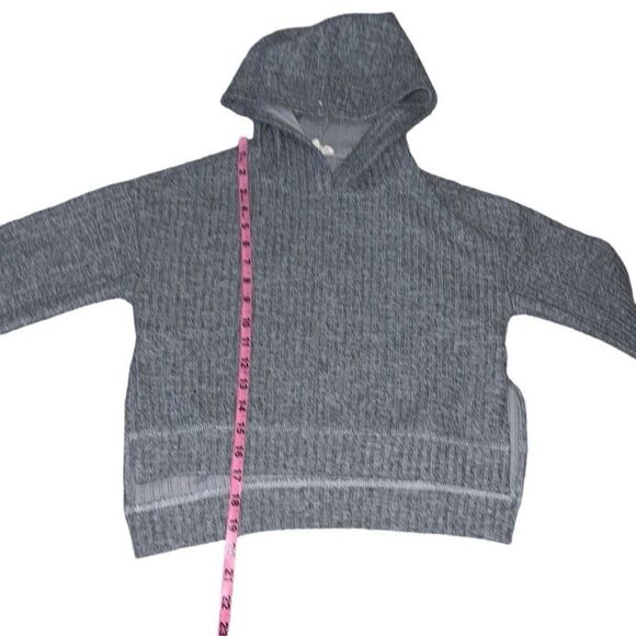 Joyfolie Mia Joy Girls Hoodie Hooded Top Ribbed Heather Gray Boxy size 10 - Picture 4 of 8